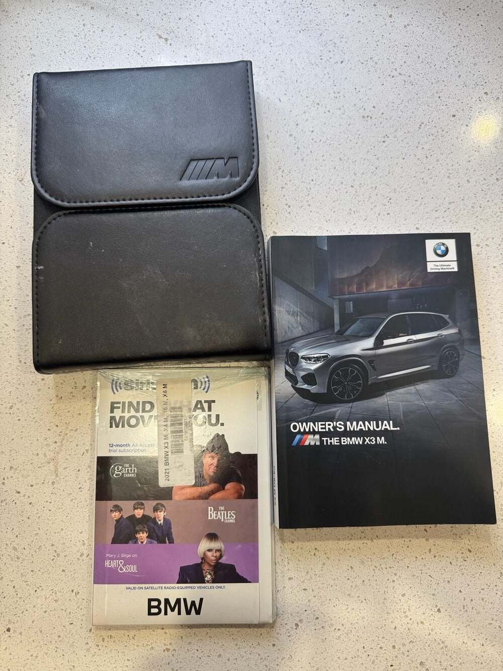 2021 BMW X3 M OEM Owner's Manual Set with M Portfolio Case